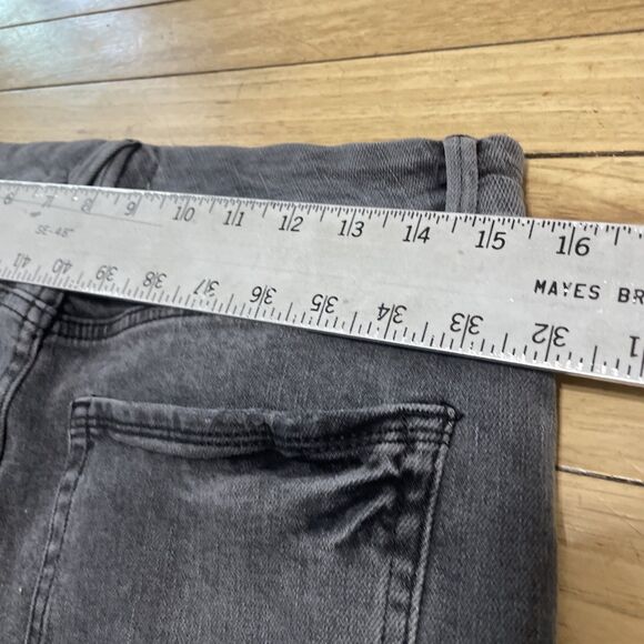 Good American Classic Jeans Women 10 30 Black GCRH25TFT Raw Hem Skinny High Rise - Picture 9 of 16